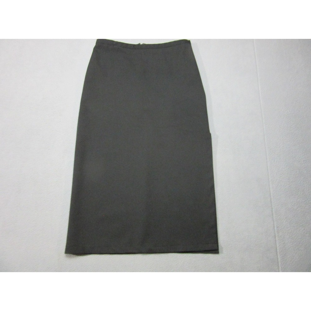 H&M Pencil Skirt Womens 4 Gray Excellent Stretch Twill Midi Work Office